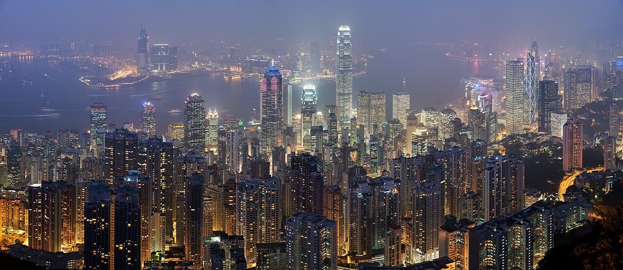 Hong Kong skyline from Victoria Peak